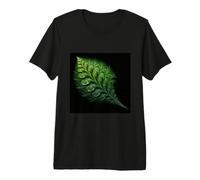 Green Fern Leaf Fractal Geometry Nature Botanical Premium T-Shirt