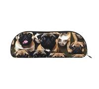 Green Fields Farming Machine Print Cosmetic Bags For Women,Receive Bag Makeup Bag Travel Storage Bag Toiletry Bags Pencil Case, Imagen De Pug-standard, One Size