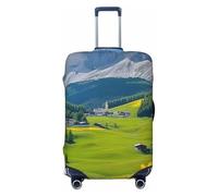 Green Fields for Spring Inspiration Elastic Travel Luggage Cover Suitcase Protector, Print Suitcase Baggage Cover Anti-Scratch