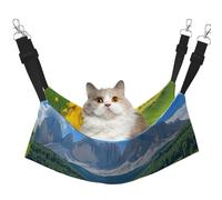 Green Fields For Spring Inspiration Printed Pet Hammock - Sleeping Hammock For Cats, Rabbits, Ferrets, Puppies, Small Animals