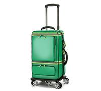 Green,First Aid Kit, Empty Roller Medical Kit, Large-Capacity First Aid Kit with Compartments, Suitable for Home Care Nurses