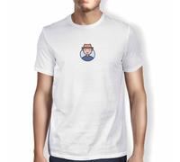 Green Fish, Basic Men's T-Shirt 100% Cotton Regular Fit Digital Icon Printed Size L White, White, L