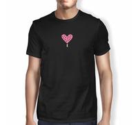 Green Fish, Basic Men's T-Shirt 100% Cotton Regular Fit Digital Icon Printed Size XL Black, Black, XL