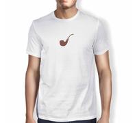 Green Fish, Basic Men's T-Shirt 100% Cotton Regular Fit Digital Icon Printed Size XL White, White, XL