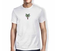 Green Fish, Basic Men's T-Shirt 100% Cotton Regular Fit Digital Icon Printed White Size S, White, S