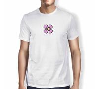 Green Fish, Basic Men's T-Shirt 100% Cotton Regular Fit Digital Icon Printed White Size S, White, S