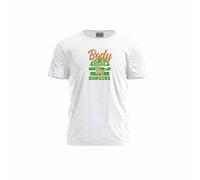 Green Fish, Digitally Printed Men's Basic T-Shirt,%100 Cotton, White, Casual, Men's Tops, Size: L, White, L