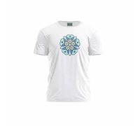 Green Fish, Digitally Printed Men's Basic T-Shirt,%100 Cotton, White, Casual, Men's Tops, Size: L, White, L