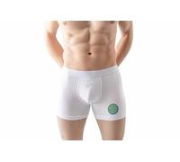 Green Fish Men's FDMBXI-100015 Boxer Briefs, White,