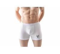 Green Fish Men's FDMBXI-100057 Boxer Briefs, White,