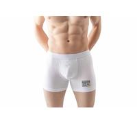 Green Fish Men's FDMBXI-100198 Boxer Briefs, White, XL