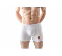 Green Fish Men's FDMBXI-100228 Boxer Briefs, White,