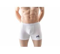 Green Fish Men's FDMBXI-100334 Boxer Briefs, White, M