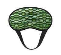 Green Fish Scales Print Sleep Mask Soft Cover Eye No Pressure for Sleeping, Eye Masks for Side Sleepers