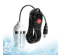 Green Fishing Lamp - with Cord Lamp Powered by USB, Submersible Green LED for Fishing | for Swimming Pool Boat Lake Sea Ice River Dock Kayak Crappie Bass Shrimp