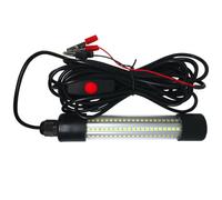 Green Fishing Light Underwater Fishing Lamp 13w Battery Powered | Sea Lamp, Black Aluminium and Plastic Build, Fresh or Salt Water, Night Fishing Cage Use
