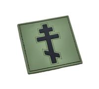Green [Fixed] Tactical PVC Patch Compatible with Velcro Patches for Hats and Backpacks, Molle Accessories Military Patches