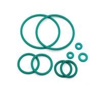 Green FKM O Ring Sealing Gasket CS 3.1mm OD 10~85mm Oil Resistant High Temperature Resistance Fluorine Rubber O Rings 10/50pcs(50pcs,OD 64mm)