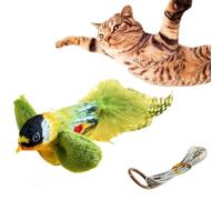 Green Flapping Bird Cat Toy,Simulating Chirping Bird,Interactive Chirping Bird Cat Toy,Cat Bird Toy Flapping,Bird Toys for Cats,Cat Toys Flapping Bird,Chirping Bird Toy,Interactive Cat Feather Toy