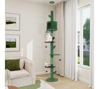 (Green) Floor to Ceiling Cat Tree Kitty Scratching Post UK