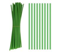 Green Floral Wire Stems, 50pcs Flexible Flower Stem Holder