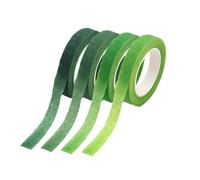 Green Florist Tape,4 Rolls 12mm Floral Tape Floristry Supplies Florist Stem Wrap Tape Bouquet Tape Flower Tape Sticky for Crafts Bouquets Flowers Wrapping Craft Projects DIY,27m/Roll