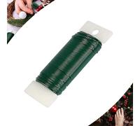 Green Florist Wire for Wreath Making Supplies,Floristry Wire Roll Floral Craft Christmas Wreaths Wires,Garden Paddle Binding Reel Wires for Floristry,Wreaths,Flower Arranging,Crafting
