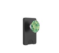 Green Flower Floral Blossom Leaves Pattern Print PopSockets PopWallet for MagSafe