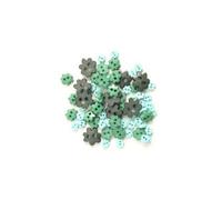 Green Flower Mini Buttons