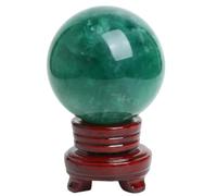 Green Fluorite Ball Polished Globe Massaging Stone Home Decor Exquisite Souvenirs Gifts, Crystals,10cm