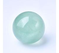 Green Fluorite Crystal Ball Ornaments Beads raw Stone Cutting Grinding and polishing,60~70mm