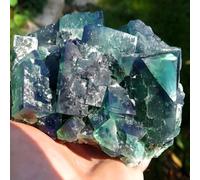 Green Fluorite Crystal Cluster Geode Druzy Raw Stone Druzy Quartz Crystal for, Witchcraft, Home Decor,400~500g