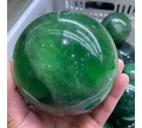 Green Fluorite Quartz Crystal Ball Ornaments (Size : 70-80mm)