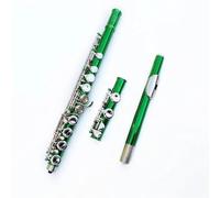 Green Flute 16 Hole Closed Nickel Silver Keys Plus The E Key Obturator Flute Instrument For Students With Box