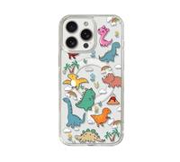 Green Flying Dinosaur Pastel Yellow Volcano Wireless Charger Compatible Custom Compatible With iPhone 11 12 13 14 15 16 16E Pro Max Plus Mini Bumper Case Design Name Protective Cover Silicone
