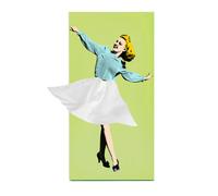( Green) Flying Skirt Tissue Box-Classy Girl Charming Vintage Art Tissue Holder Decor