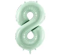 Green Foil Number 8 Balloon - FB230G-8-012 by Funny Balloons Miami LLC