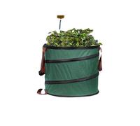 (Green) Foldable Garden Spring Collecting Bucket Bag Collapsible Leaves Housekeeping Storage Baskets