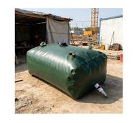 Green Foldable Portable Water Storage Bladder Tank, 20-1585 Gal Large Capacity Water Bag Container for Camping Truck RV Outdoor Fire Prevention Drought Resistance(1x0.7x0.38m/265L/70gal)