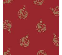 Green Foliage Bauble Cello Red Christmas