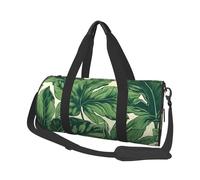 Green Foliage Botanical Duffel Bags for Women Men, Foldable Travel Totes Bag for Airplane Essentials, Weekender Overnight Bags Large Sport Gym Bag Carry On Luggage Bag with Strap