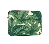 Green Foliage Botanical Laptop Case 12 inch, TSA Laptop Sleeve Shockproof Protective Notebook Case Water Resistant Computer Carrying Cover Briefcase Handbags Men Women Computer Bag