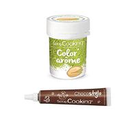 Green Food dye Pistachio Flavor 10 g + Edible Chocolate Pen