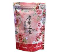 Green Footprint Oolong Tea |18 Tea Bags | Product of Taiwan | Refreshing, Promote Digestion, Freshness of White Peach and Aromatic Taste of Oolong Tea (Rose Black Tea)
