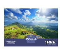 Green Forest Scene Jigsaws 1000 Pieces for Adults with Precision Cut Centenary Jigsaws Mountain Grass Slope As A Stress Relief Puzzle for Fun Activity for Home 52x38cm/1000pcs