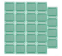 Green FR4 Circuit Board 5x5cm 24-Pack DIY Electronics | Standard 5x5cm size, 0.16cm thickness, 2.54mm pitch, fits most for ics and sensors
