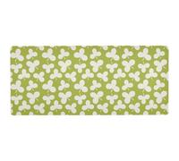 Green Fresh Clover Washable Mouse pad Long for Desk top Wearable Mouse mat for Desk Gaming 31.5 x 11.8in