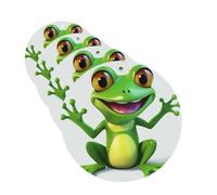 Green Frog Car Air Fresheners Cards 4 Pcs Hanging Fragrance Scented Cards Long-Lasting Car Aromatherapy Tablets for Wardrobe Bathroom Car Interior Mirror Pendant Gifts
