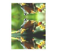 Green Frog Crystal Sticker, 3D Stereoscopic Effect, Pattern Does Not Fall Off When Exposed to Water