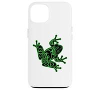Green Frog Pacific Northwest Native American Indian Style Case for iPhone 13